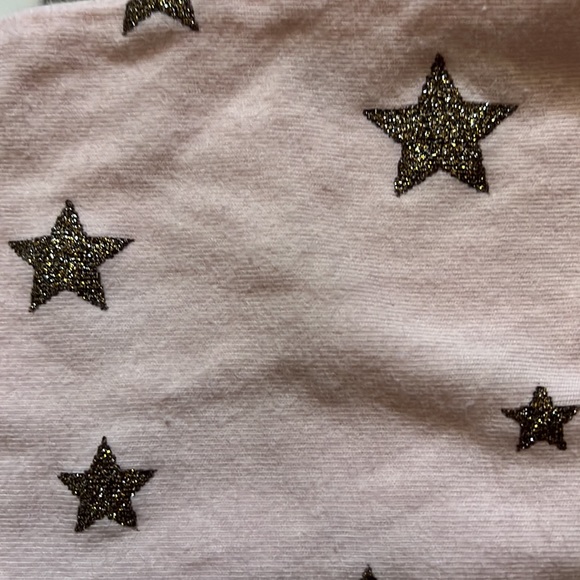 Little Marc Jacobs Light Pink & Gold Glitter Star Leggings Baby Girl Sz 9mo - Picture 3 of 5